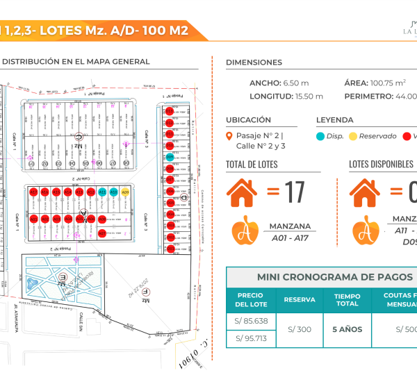 100 m2 - Mz A - D